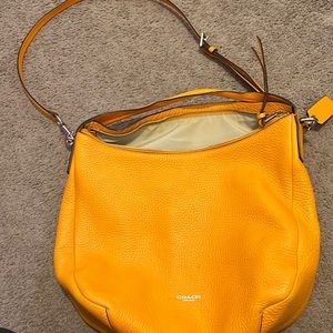 Orange Coach purse